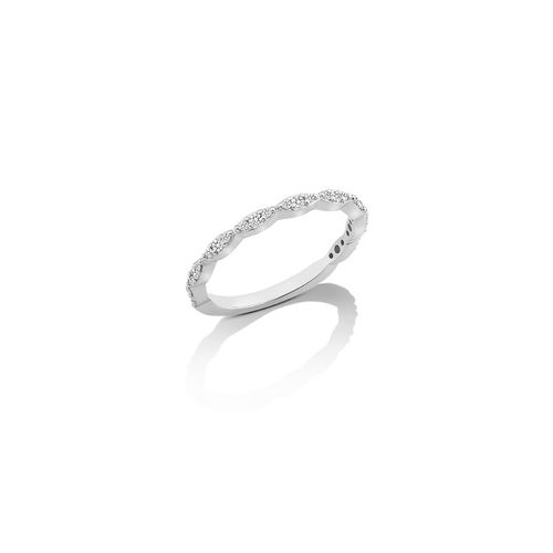 Anel em ouro branco e diamantes - Soleil