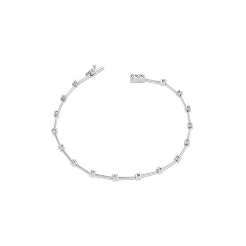 Pulseira em ouro branco e diamantes - Eternity