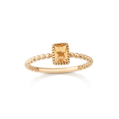 Anel em ouro amarelo e citrino - Ginger