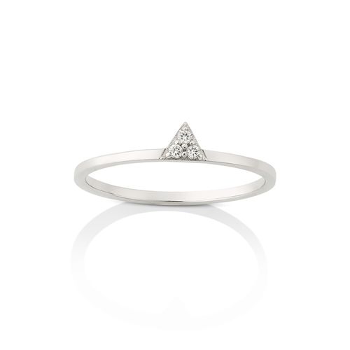 Anel em ouro branco e diamantes - Be Positive
