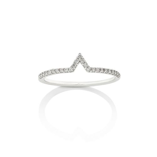 Anel em ouro branco e diamantes - Be Positive