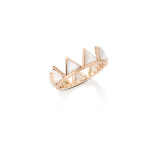 Anel em ouro rosa e madrepérolas - Be Positive