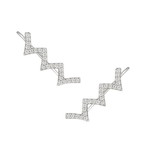 Brinco em ouro branco e diamantes - Be Energy