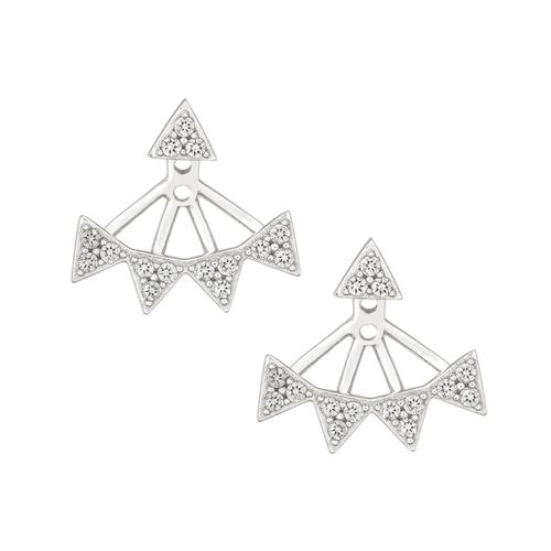 Brinco em ouro branco e diamantes - Be Positive