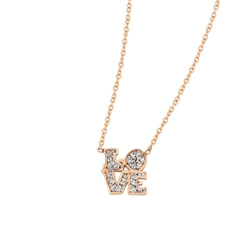 Colar em ouro rosa e diamantes - All You Need