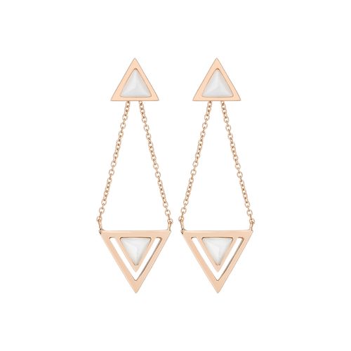 Brinco em ouro rosa e madrepérolas - Be Positive