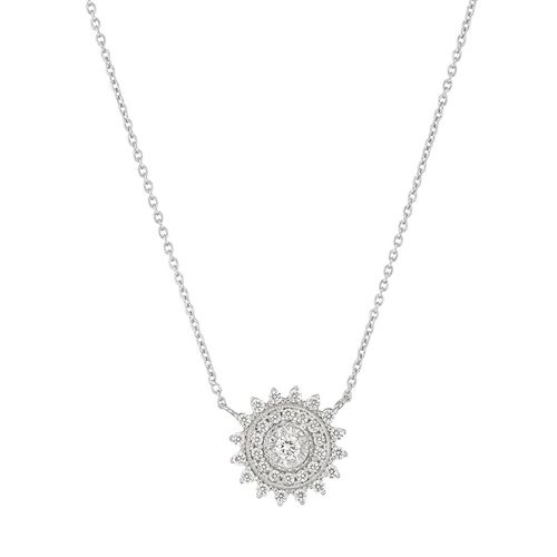 Colar em ouro branco e diamantes - Taj