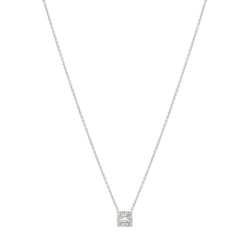 Colar em ouro branco e diamantes - Graduated