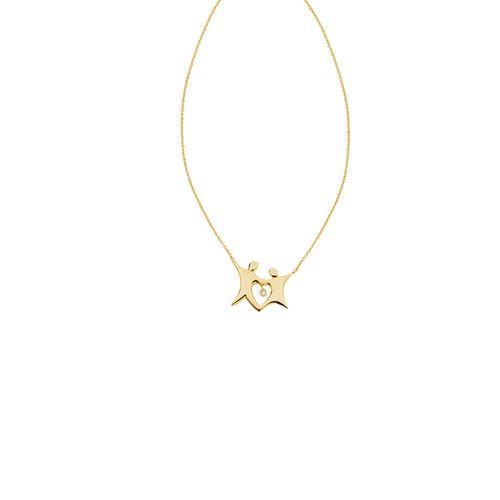 Colar em amarelo e diamante - Lovers