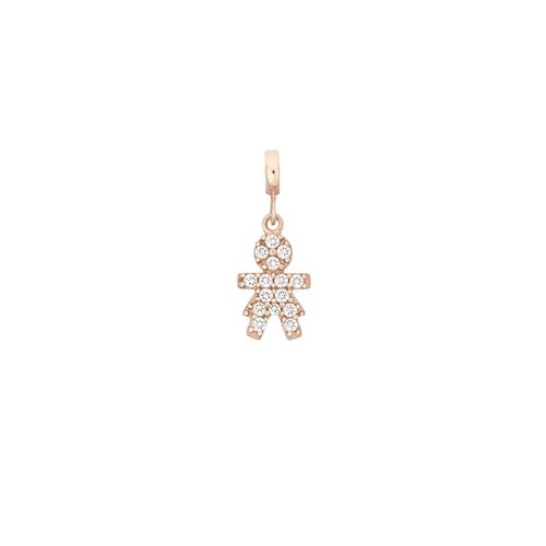 Pingente em ouro rosa e diamantes - Filhinha
