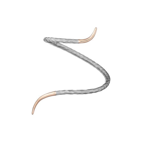 Pulseira em prata e ouro rosa - Serpente