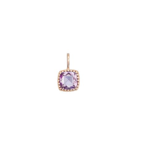 Pingente em ouro rosa e ametista - Ginger