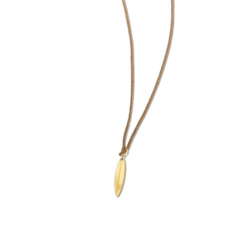 Pingente em ouro amarelo - surf - Oceano