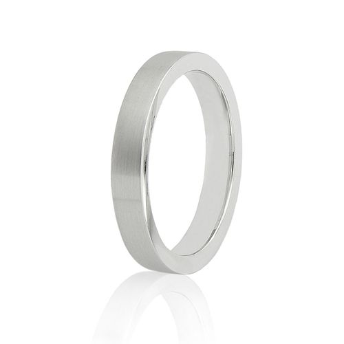 Aliança em ouro branco