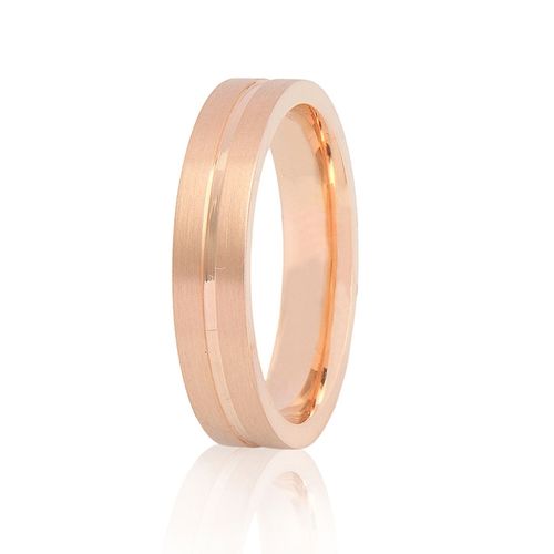 Aliança em ouro rosa