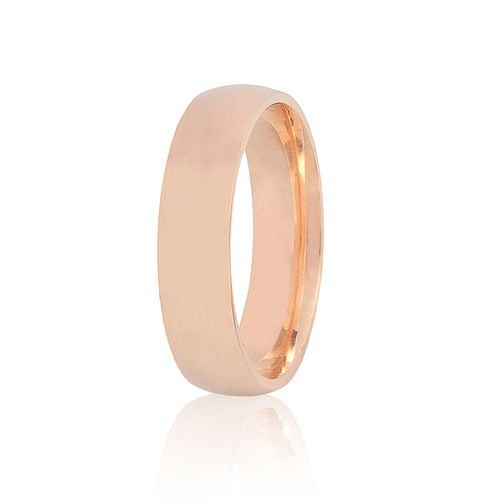 Aliança em ouro rosa