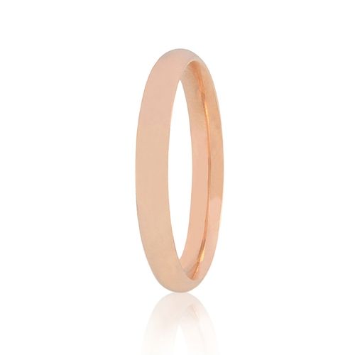 Aliança em ouro rosa