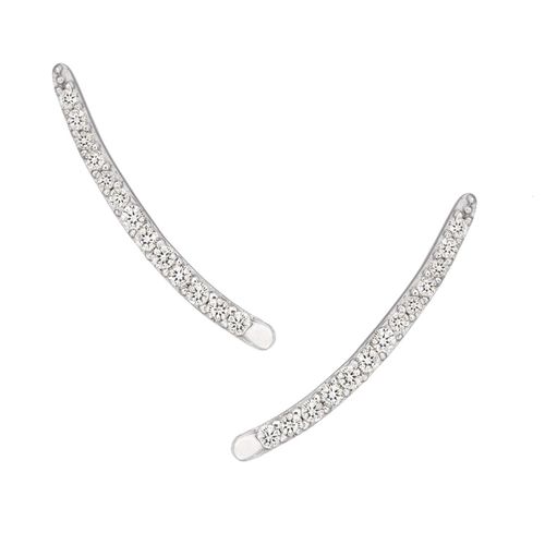 Brinco em ouro branco e diamantes - Happy