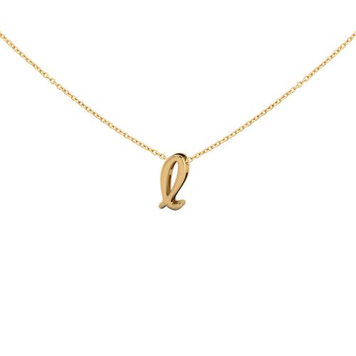 Pingente em ouro amarelo - Letra L