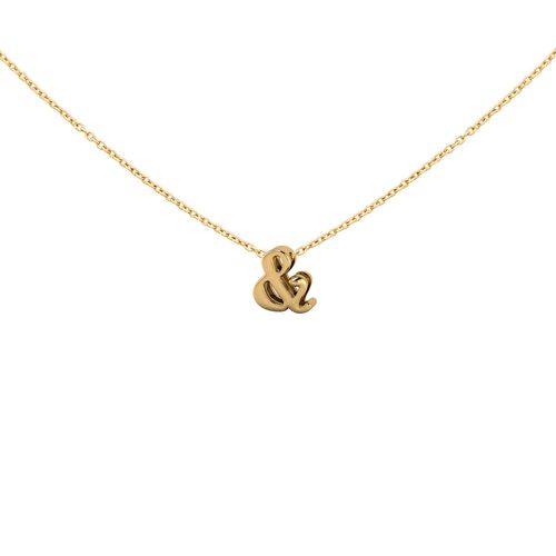 Pingente em ouro amarelo - Letra &