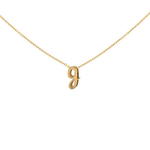 Pingente em ouro amarelo - Letra G