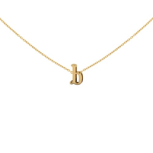 Pingente em ouro amarelo - Letra B