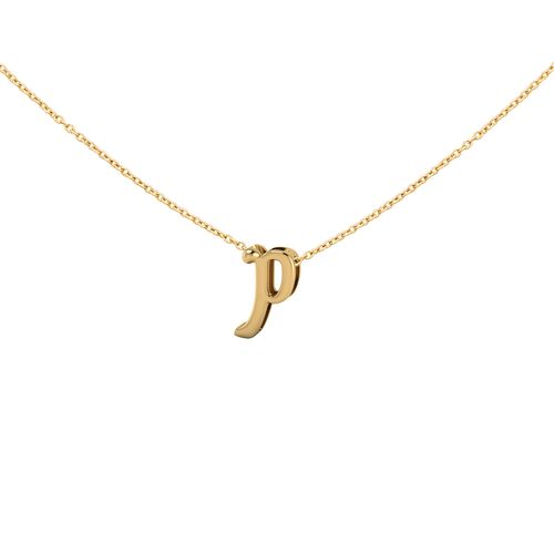 Pingente em ouro amarelo - Letra P