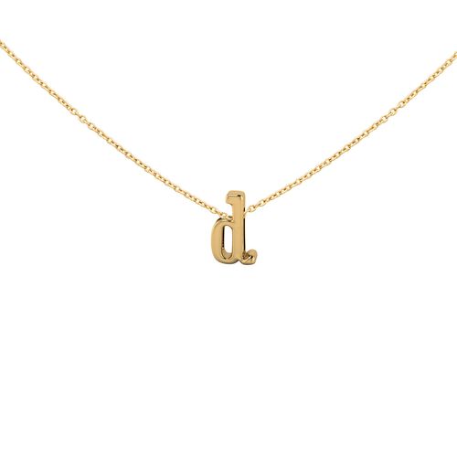 Pingente em ouro amarelo - Letra D