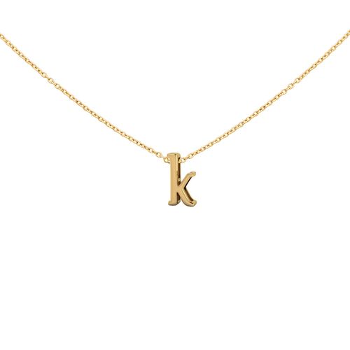 Pingente em ouro amarelo - Letra K
