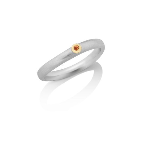 Anel em prata, ouro amarelo e safira - summer time - Oceano