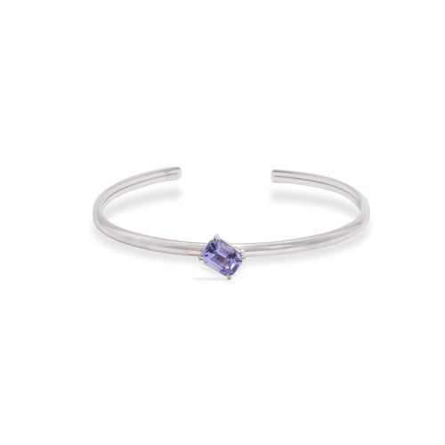 Pulseira em ouro branco e tanzanita - Flamingo