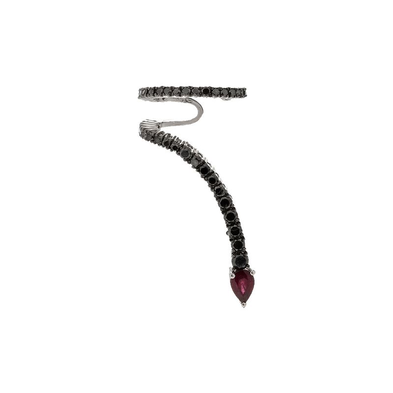 brinco-ear-cuff-em-ouro-branco-com-rubi-e-diamantes-negros-direito-dryzun-095522-m1