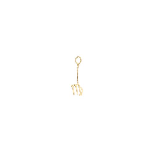 Pingente em ouro amarelo - virgem - Signos