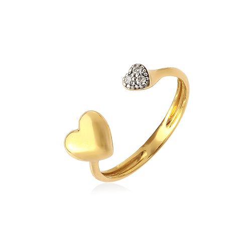 Anel em ouro amarelo e diamantes - Amor Infinito