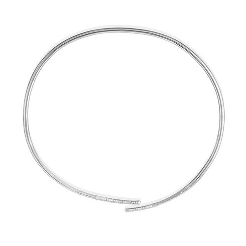 Colar em ouro branco e diamantes - Linha da Vida