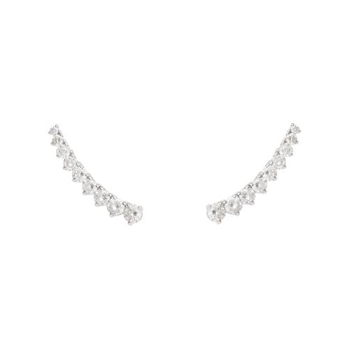 Brinco em ouro branco e diamantes