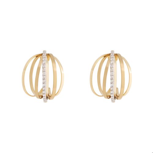 Brinco em ouro amarelo e diamantes - Turn Around