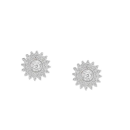 Brinco em ouro branco e diamante - Taj