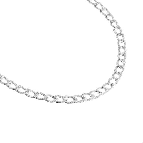 Colar em ouro branco e diamantes - Groumette