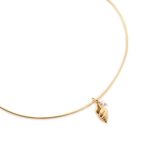 Pingente ouro amarelo pérola e diamante Seres do Mar