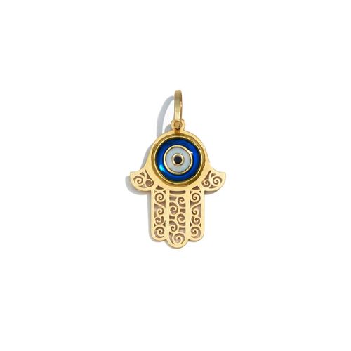Pingente em ouro amarelo - Mao de Fatima