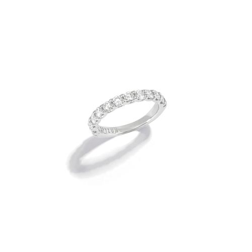 Anel em ouro branco com diamantes - Eternity