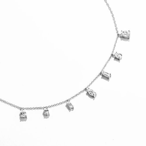 Colar em ouro branco e diamantes - Riviera
