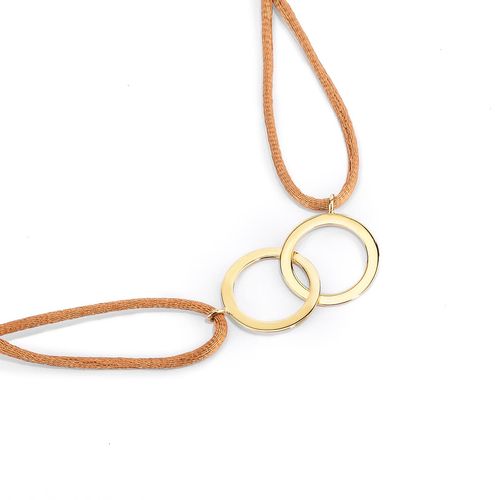 Pulseira em ouro amarelo - círculos - Eu e Você