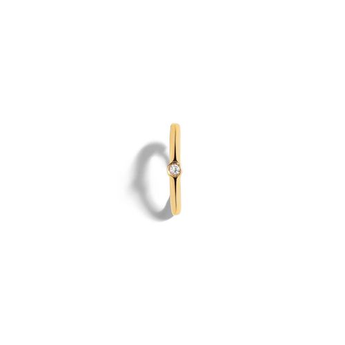Brinco em ouro amarelo com diamante - Piercing