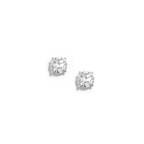 Brinco em ouro branco e diamantes - Solitário