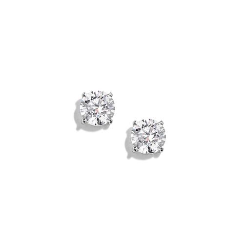 Brinco em ouro branco e diamantes - Solitário - 1,07 quilate