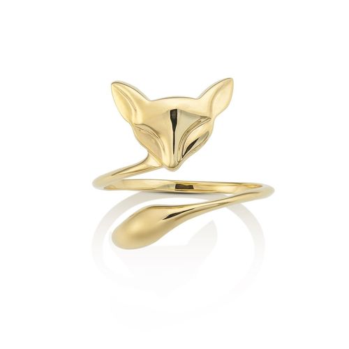 Anel ouro amarelo Pequeno Principe - Raposa