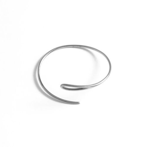 Pulseira em ouro branco - aro slim - Agulha