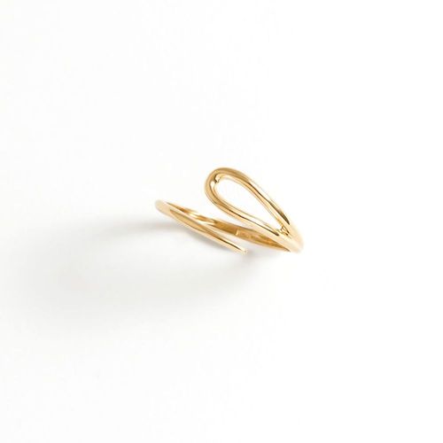 Anel em ouro amarelo - Agulha
